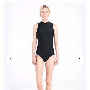 Cover swim black velvet one piece swimsuit